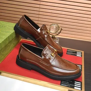 Gucci Horsebit 1955 বাদামি চামড়া Horsebit লোফার্স