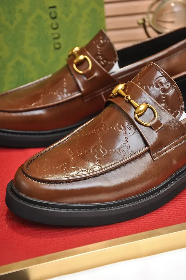 Gucci Horsebit 1955 Couro Marrom Horsebit Loafers 2