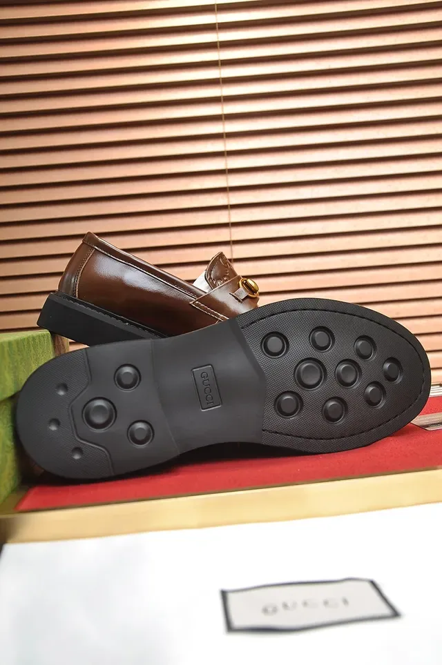 Gucci Horsebit 1955 Couro Marrom Horsebit Loafers 3