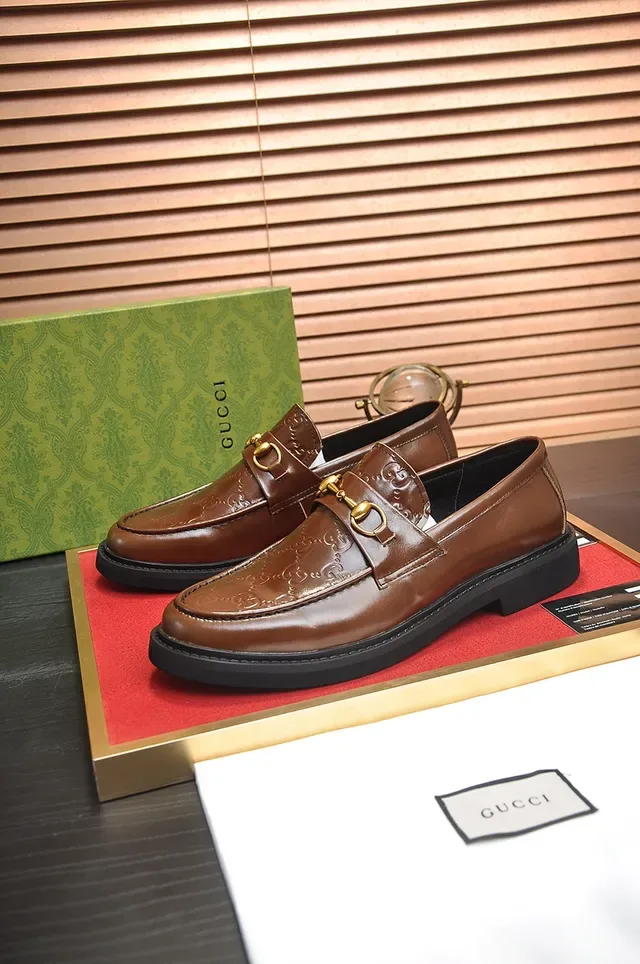 Gucci Horsebit 1955 Couro Marrom Horsebit Loafers 4