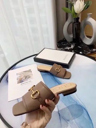 Gucci Horsebit 1955 Cuero Tan Zapatillas con Hebilla Horsebit 5