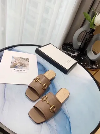 Gucci Horsebit 1955 Cuero Tan Zapatillas con Hebilla Horsebit 7