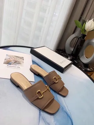 Gucci Horsebit 1955 Cuero Tan Zapatillas con Hebilla Horsebit 8