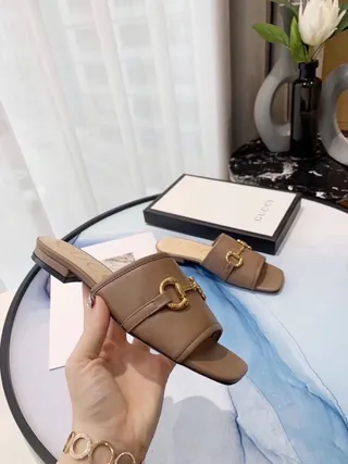 Gucci Horsebit 1955 Cuero Tan Zapatillas con Hebilla Horsebit 9
