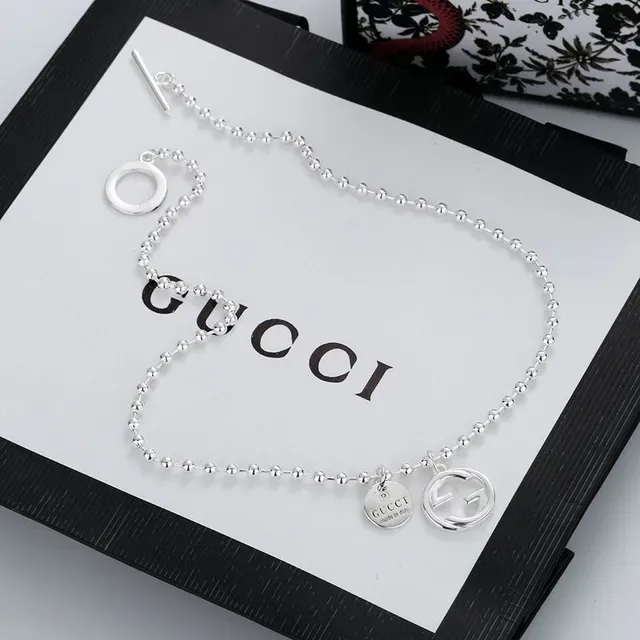 Gucci Interlocking G Beaded Ball Chain Necklace 3