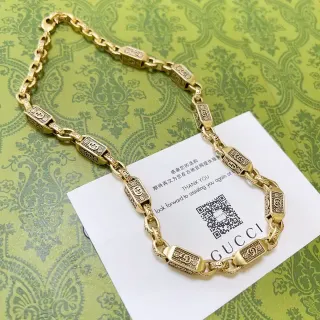 Gucci Interlocking G Logo চেইন নেকলেস গোল্ড-টোন