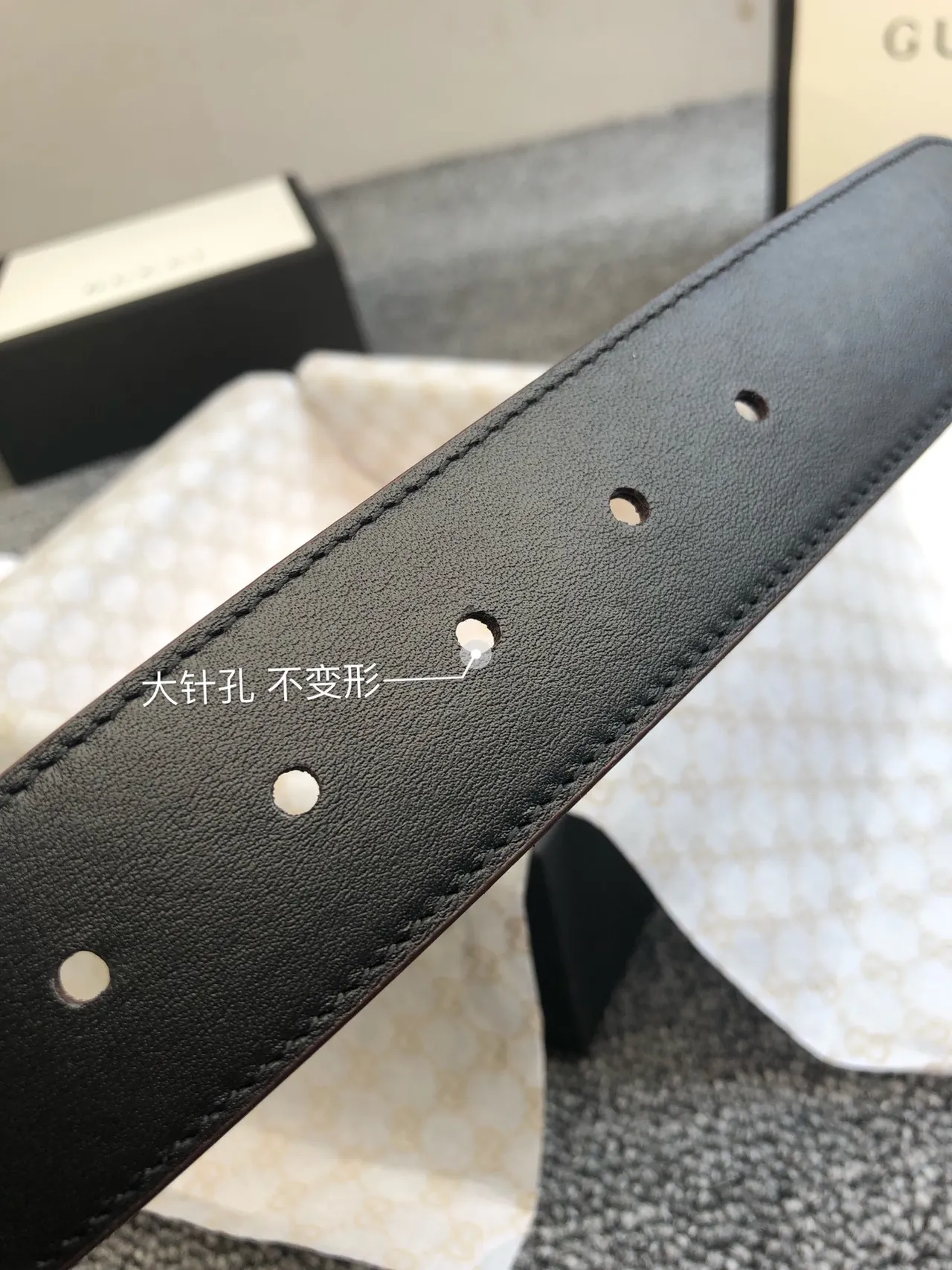 Gucci Ophidia beige noir GG Monogram Canvas Gold-Tone Rectangular Buckle Leather Belt 8