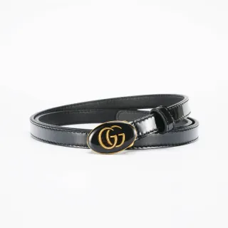 Gucci Ophidia Cinto de Couro Patentado Preto