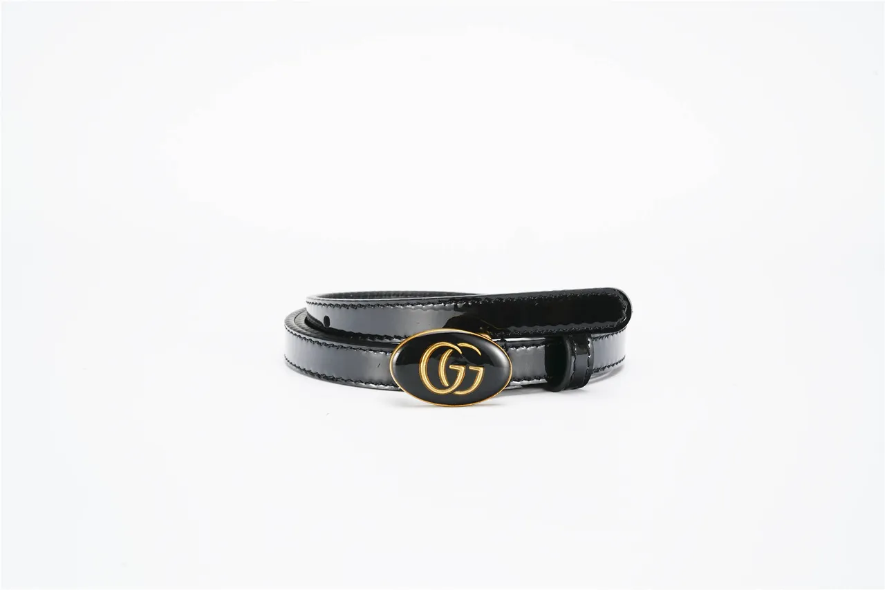 Gucci Ophidia Ceinture en Cuir Patenté Noir 4