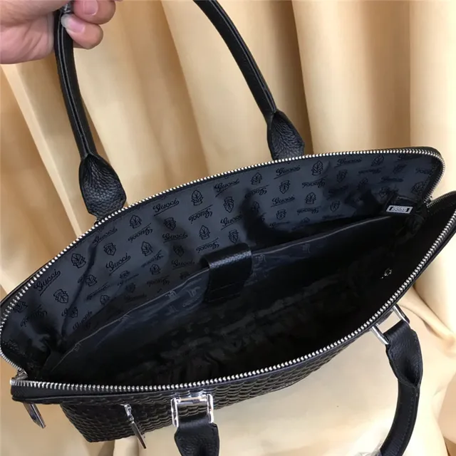 Gucci Ophidia কালো লাল কুইল্টেড GG Motif চামড়া টপ-হ্যান্ডেল ব্রিফকেস হ্যান্ডব্যাগ 2