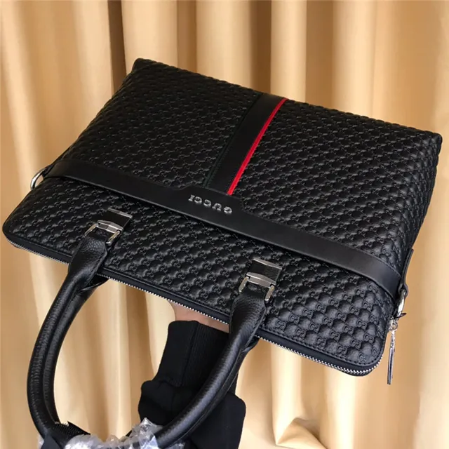 Gucci Ophidia কালো লাল কুইল্টেড GG Motif চামড়া টপ-হ্যান্ডেল ব্রিফকেস হ্যান্ডব্যাগ 4