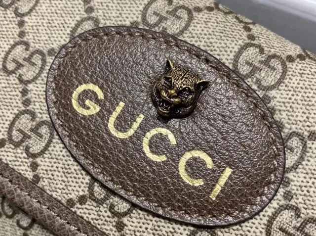 Gucci Ophidia GG Monogram حقيبة كتف مع طية 2