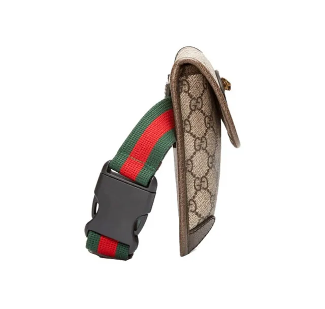 Gucci Ophidia GG Monogram حقيبة كتف مع طية 6