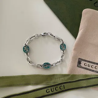 Gucci Ophidia سوار أخضر مينا GG Link