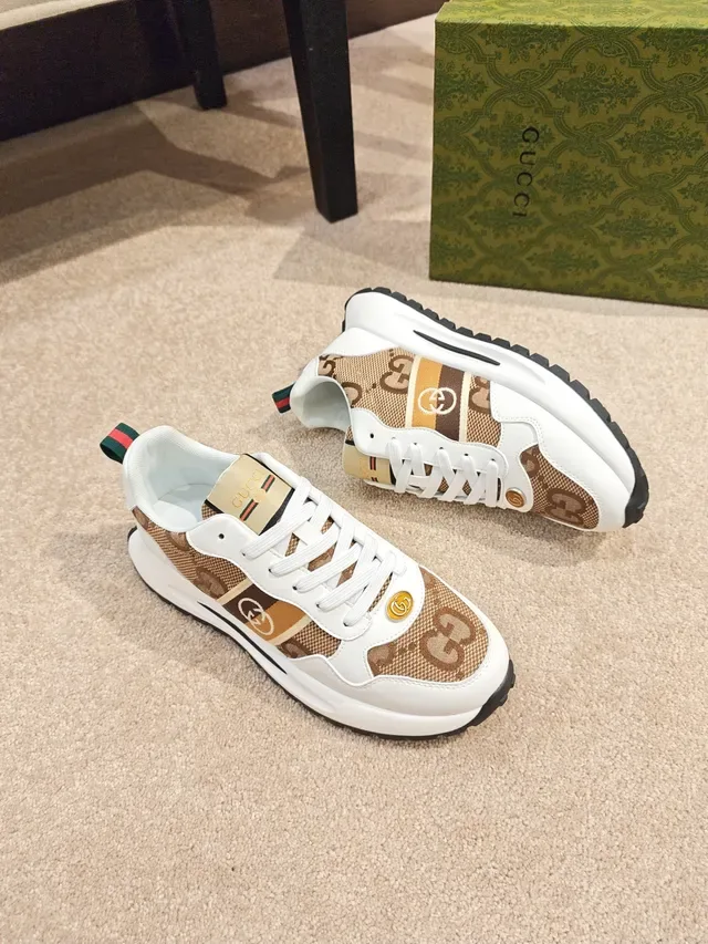 Gucci Rhyton Monogram Canvas Web Stripe Lifestyle Sneakers 4