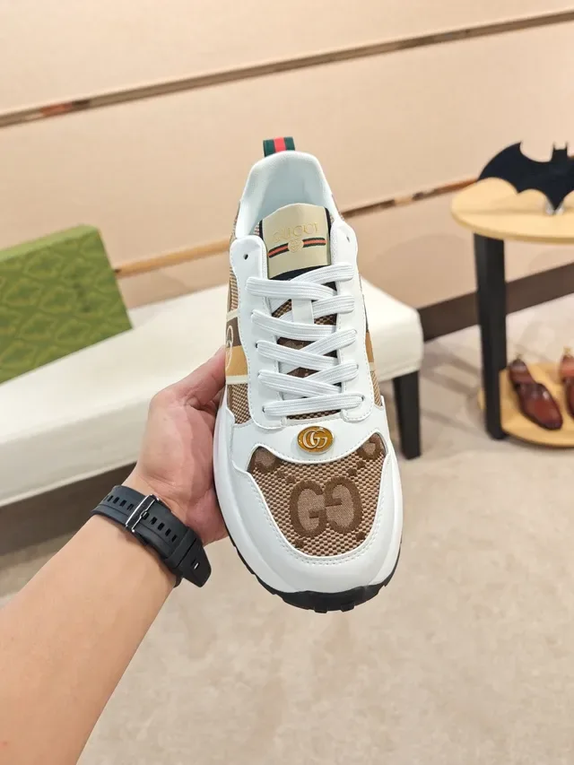 Gucci Rhyton Monogram Canvas Web Stripe Lifestyle Sneakers 5