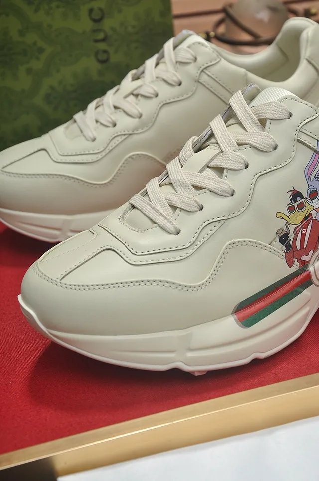 Gucci Rhyton Off-White কার্টুন ক্যারেক্টার চাংকি স্নিকার 5