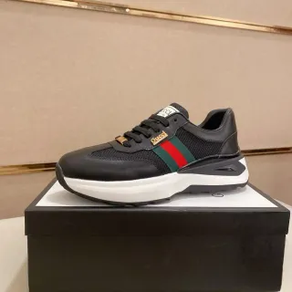 Gucci Screener Negro Verde Rojo Web Lifestyle Sneakers