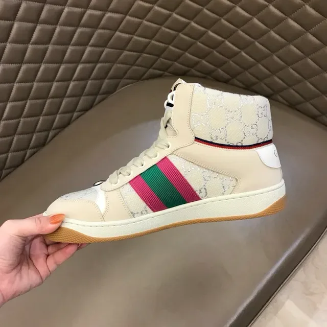 Gucci Screener Off-White Web Stripe Lifestyle Sneakers 8