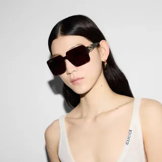 Gucci Screener نظارات شمسية كبيرة مربعة خشائن