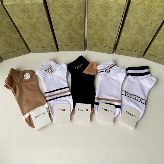 Gucci धारादार লোগো এঙ্কল সক্স 2