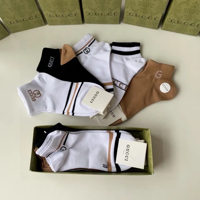 Gucci धारादार লোগো এঙ্কল সক্স 7