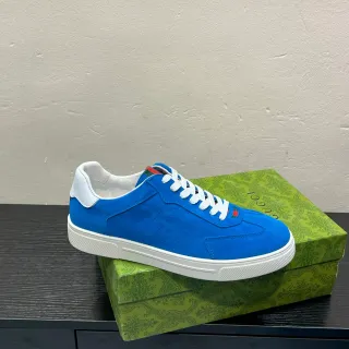Gucci Tennis 1977 Blue Suede Lifestyle Sneakers