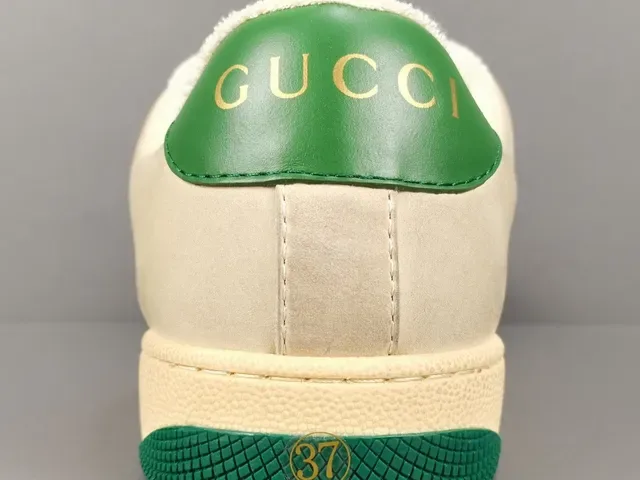 Gucci Tennis 1977 Tênis Lifestyle Off-White Green Red Web 9