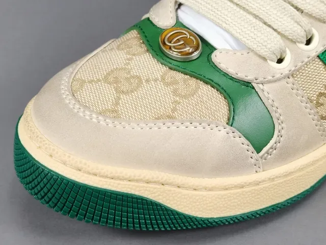 Gucci Tennis 1977 Tênis Lifestyle Off-White Green Red Web 13