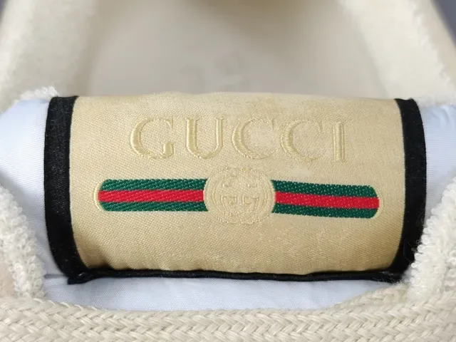 Gucci Tennis 1977 Tênis Lifestyle Off-White Green Red Web 15