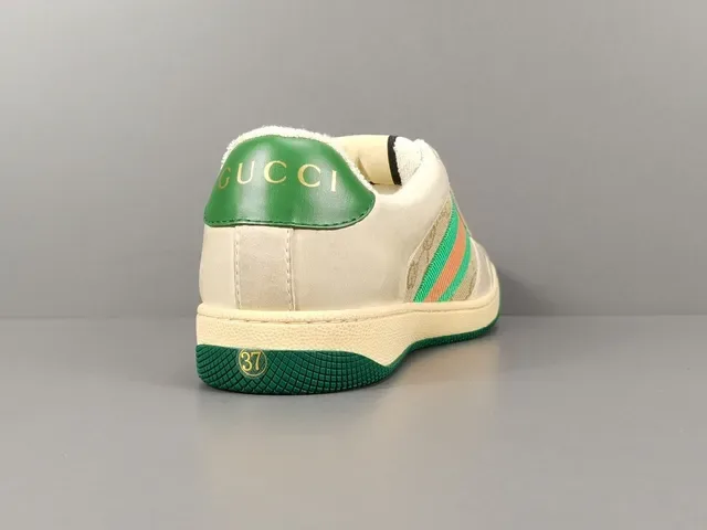 Gucci Tennis 1977 Tênis Lifestyle Off-White Green Red Web 17