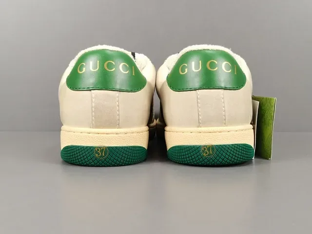 Gucci Tennis 1977 Tênis Lifestyle Off-White Green Red Web 20