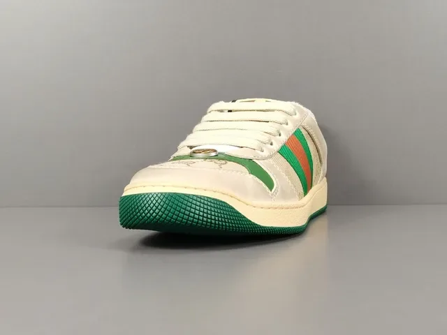 Gucci Tennis 1977 Tênis Lifestyle Off-White Green Red Web 21