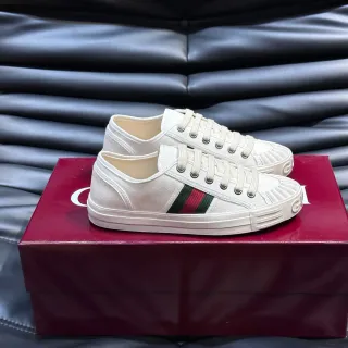 Gucci Tennis 1977 लाइफस्टाइल स्निकार्स सादा लाल সবুজ ওয়েব স্ট্রাইপ