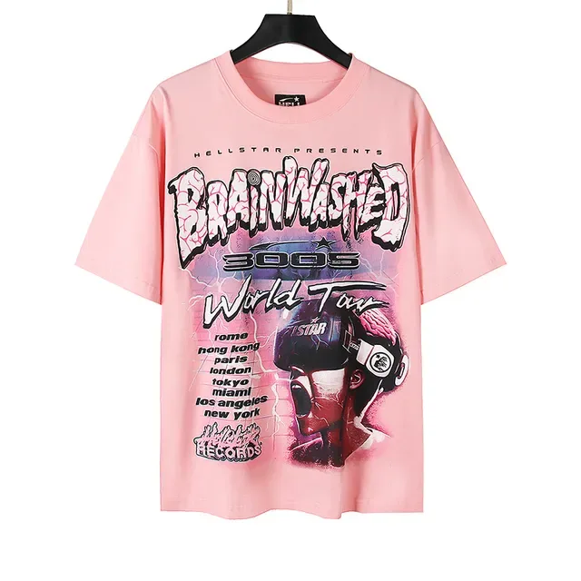 Hellstar Brainwashed 3005 世界巡演印花T恤 4