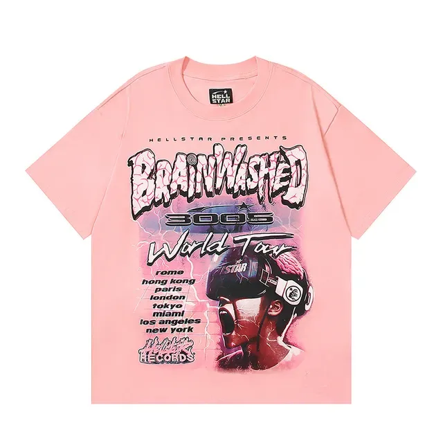 Hellstar Brainwashed 3005 世界巡演印花T恤 5