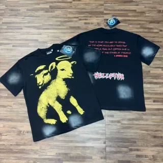 Hellstar Dual Lamb Graphic Black T-Shirt