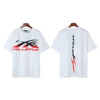 Hellstar Graphic Print White Black Red T-Shirt