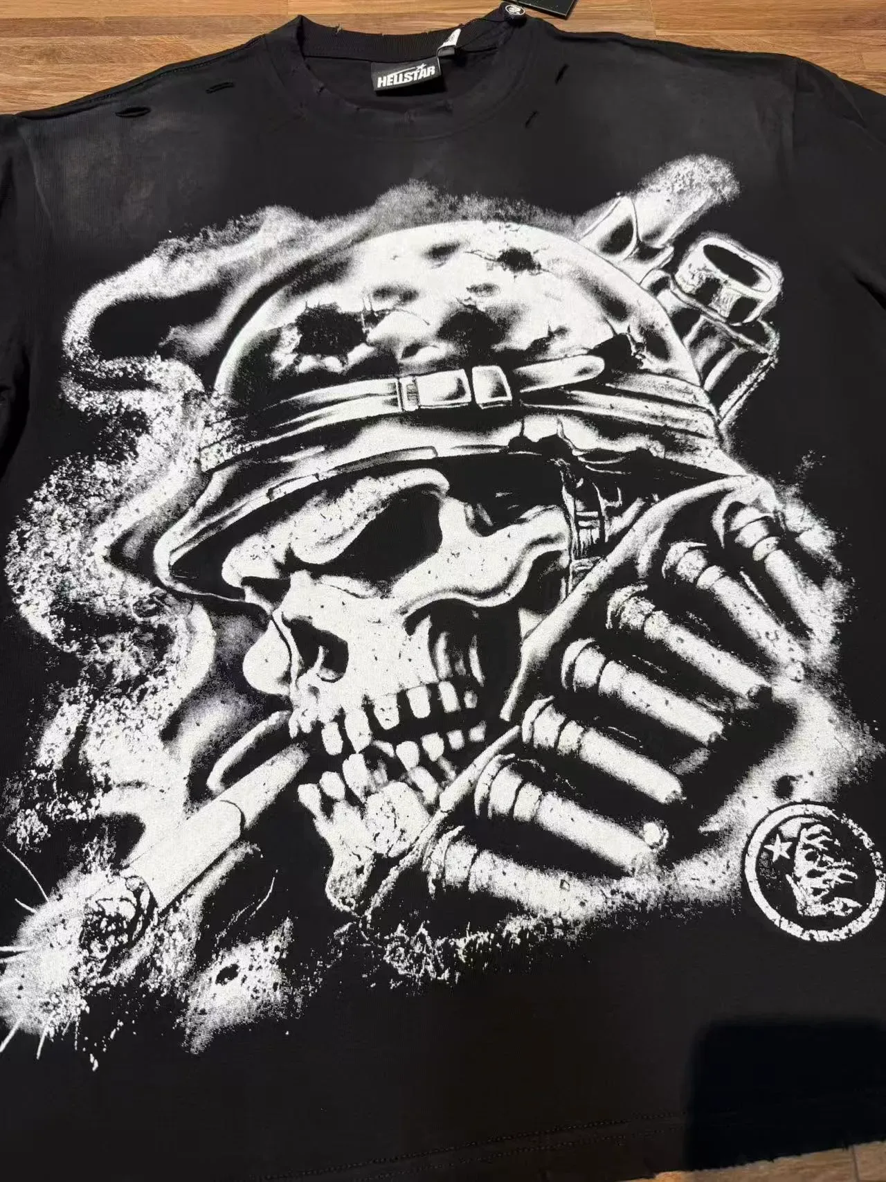 Hellstar Graphic Skull Print Black Oversized T-Shirt 5