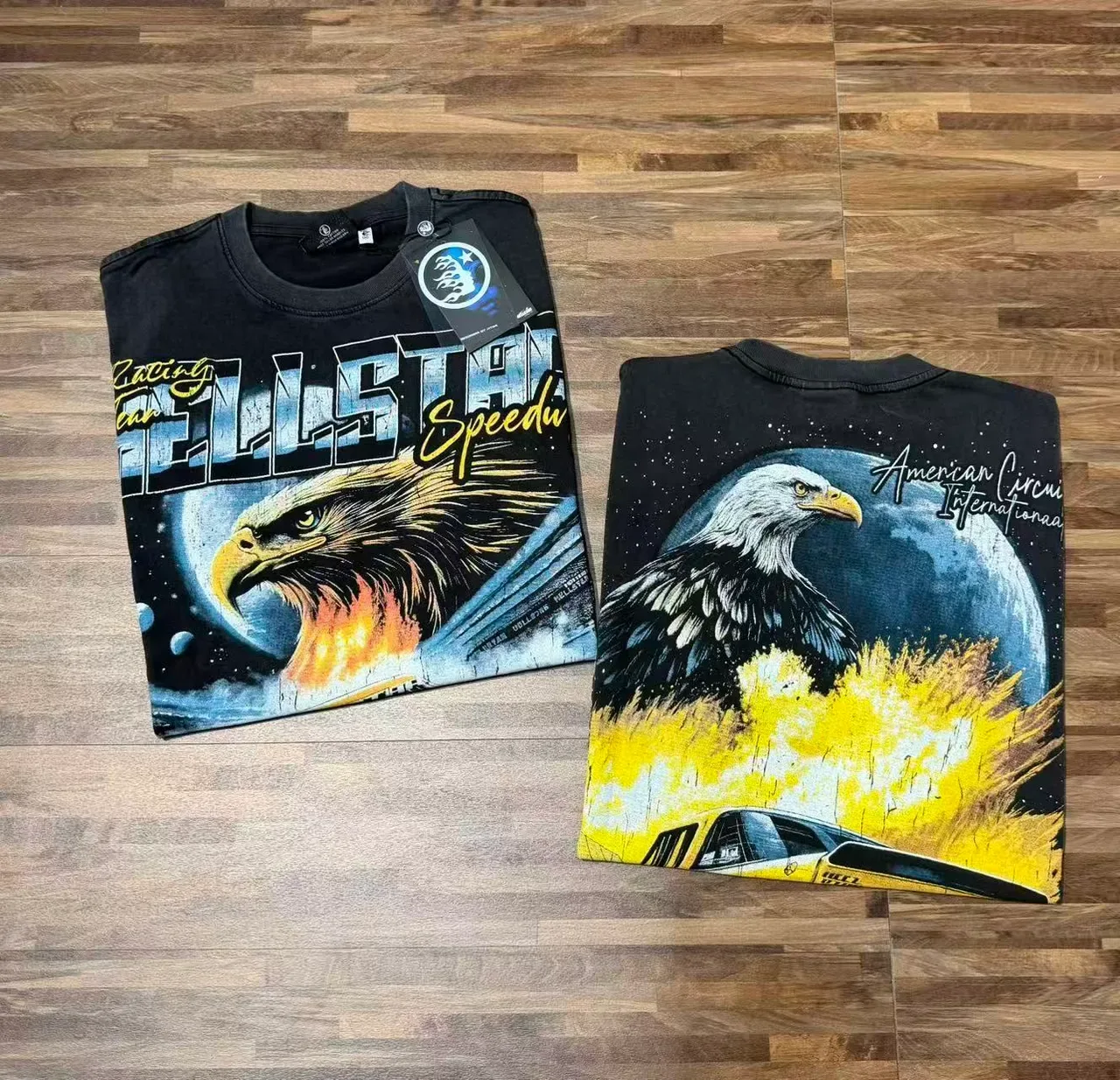 Camiseta oversized gráfica Hellstar Racing Team Speedway 2