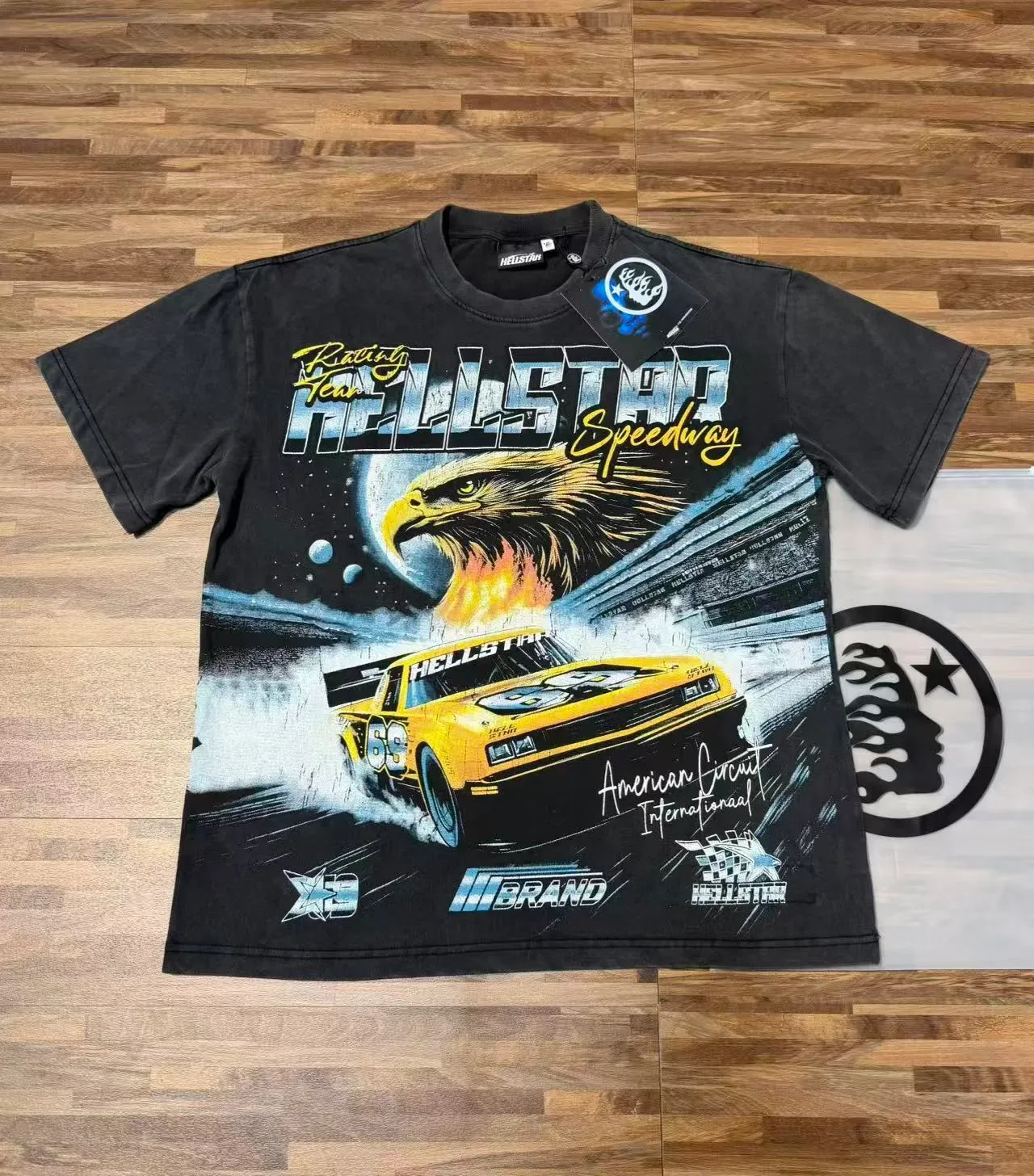 Camiseta oversized gráfica Hellstar Racing Team Speedway 3