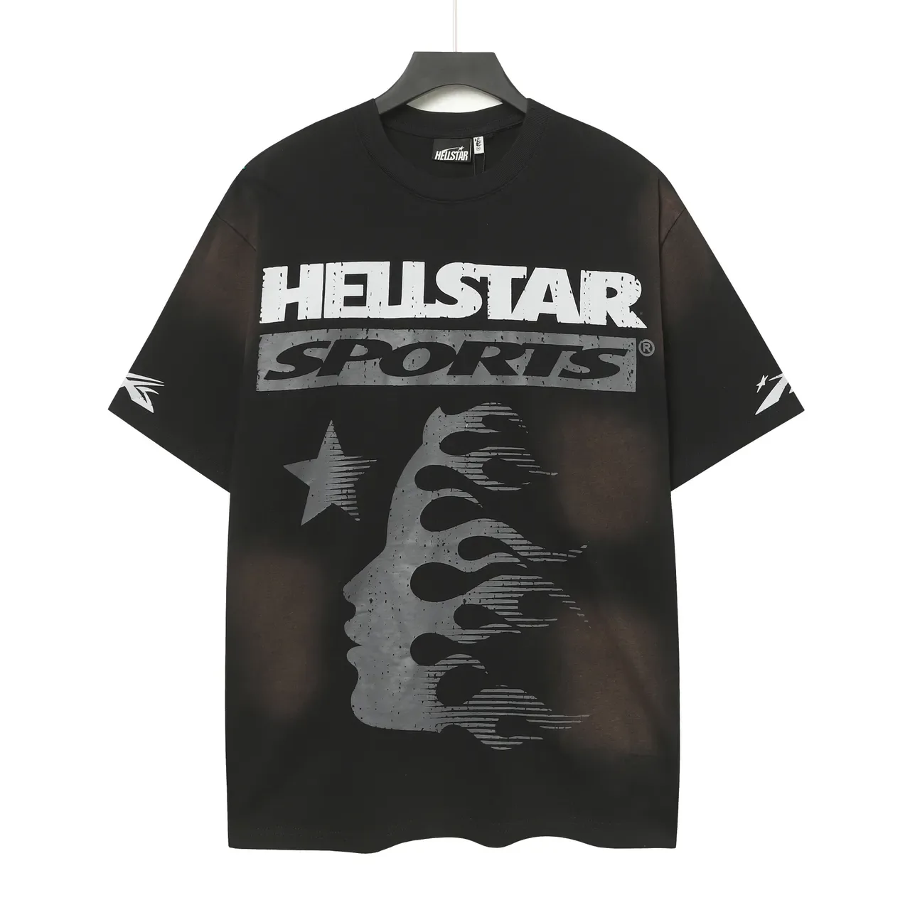 Hellstar स्पोर्ट्स ग्राफिक प्रिंट ओवरसाइज़्ड टी-शर्ट 2