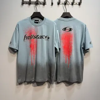 Hellstar STLDOS Gradient Dip-Dye Spray Graphic T-Shirt
