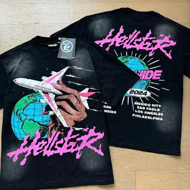 Hellstar Worldwide 2024 टूर ग्राफिक ओवरसाइज़्ड टी-शर्ट 7