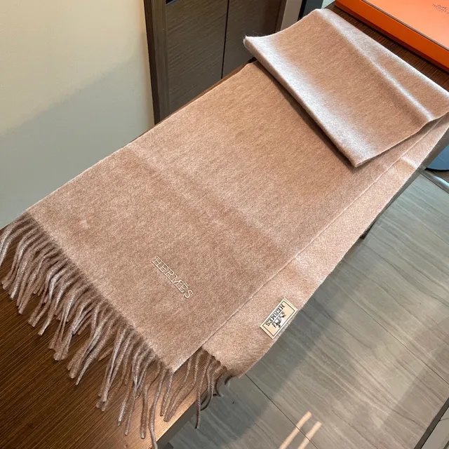 Hermès وشاح كشمير بيج نسيج ناعم مريح 7