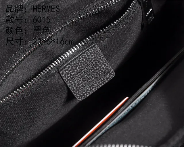 Hermès Bolso cruzado rectangular de cuero negro pebbleado 2