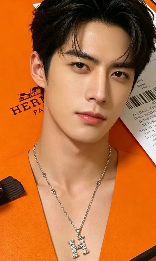 Hermès H Pendant Silver Chain Necklace 5