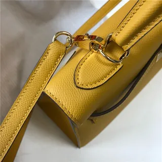 Hermès Kelly Mini 黑色皮革 金色五金配件 托特包 4