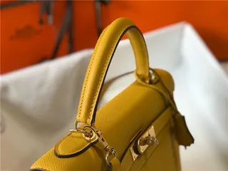 Hermès Kelly Mini 黑色皮革 金色五金配件 托特包 5