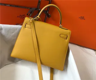 Hermès Kelly Mini 黑色皮革 金色五金配件 托特包 9